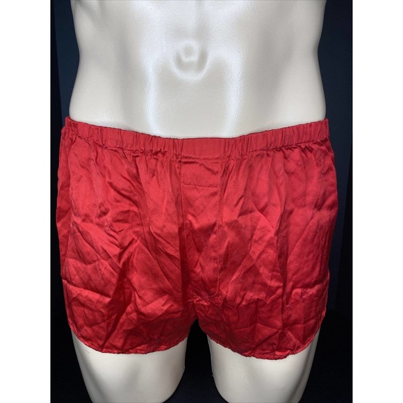 Rare Vintage Men’s Victoria’s Secret Gentleman Silk Fly Front Shorts Size M - Picture 8 of 12
